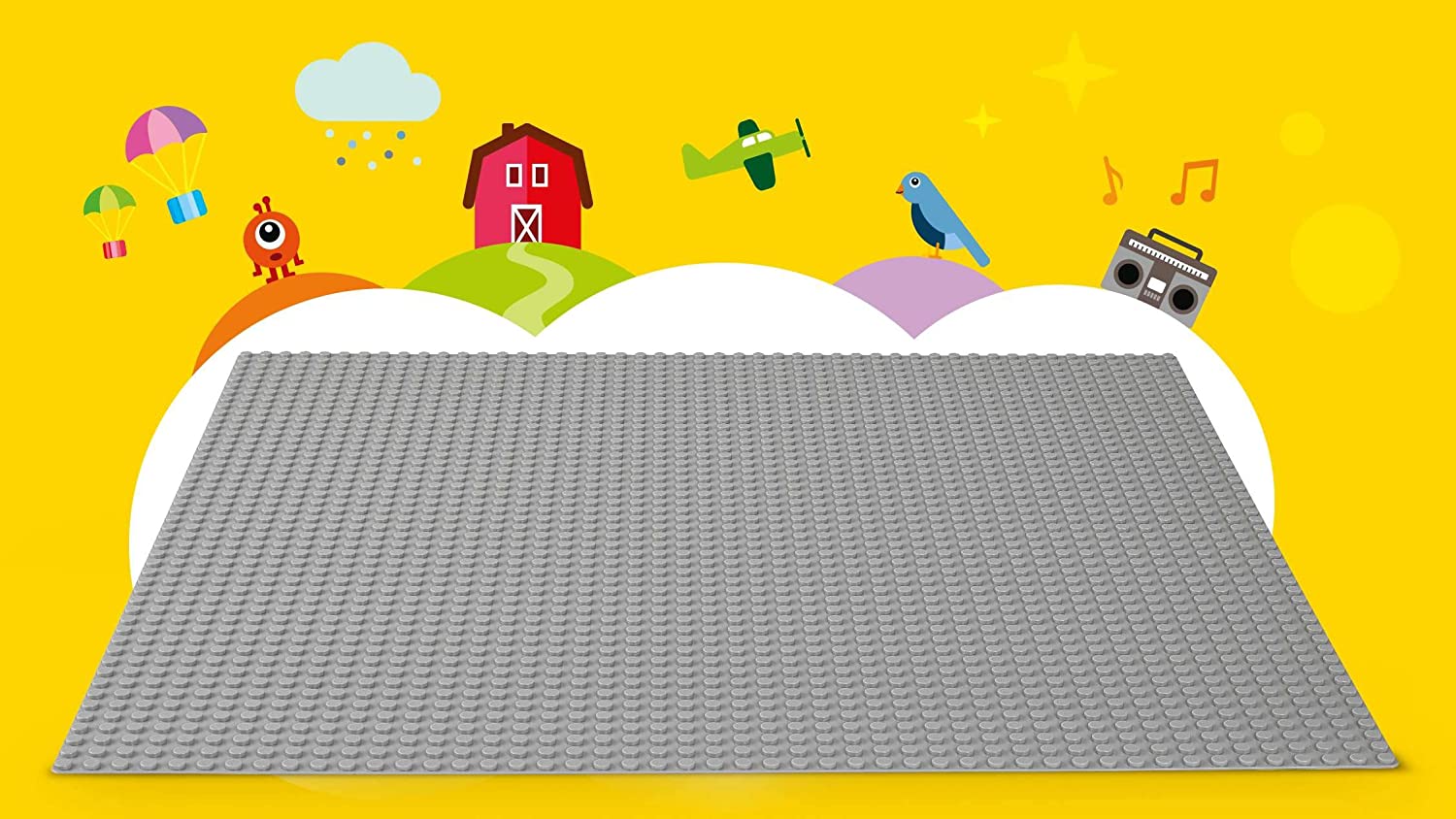 Конструктор LEGO Classic Extra Large Base Building Plate Сіра платформа, фото №3