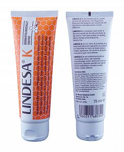 Крем для рук Lindesa K Care с ромашкой и пчелиным воском, защитный крем для кожи, тюбик PE 75 мл (3) synthetic.ua - Фото 1