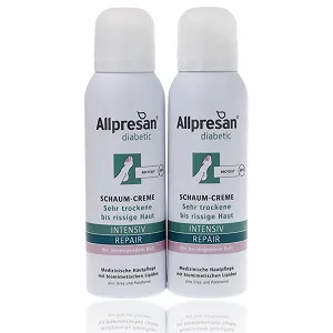 Крем-пенка для ног Allpresan Diabetic Intensive + Repair Успокаивающий аромат 2 x 125 мл - Фото 1