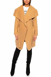 Тренч Kendindza Миди Женский с Поясом Круглый Воротник synthetic.ua - Фото 1