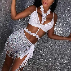 Спідниця Zookey з блискітками та китицями, з бахромою synthetic.ua - Фото 1