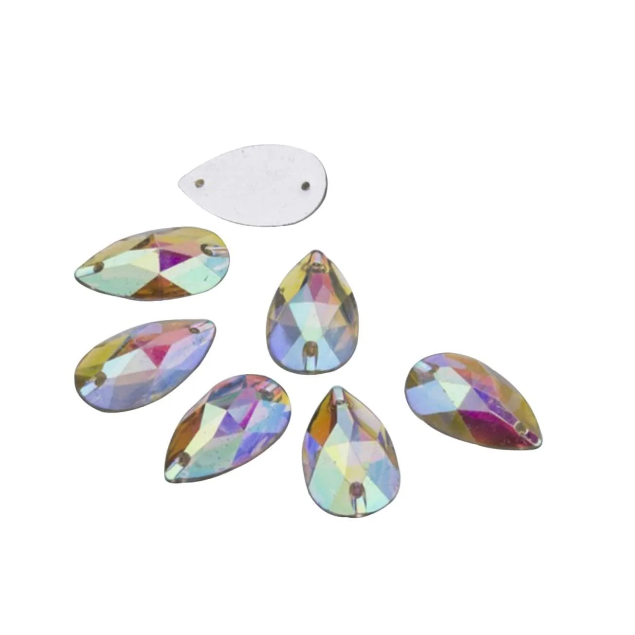 Стрази Краплеподібні POPETPOP 150 шт. AB кольору, фото №3