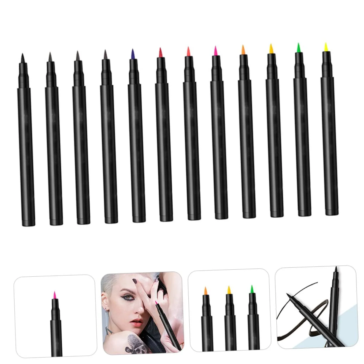 Олівець для очей DOITOOL Набір 12 кольорів Водостійкий, фото №2