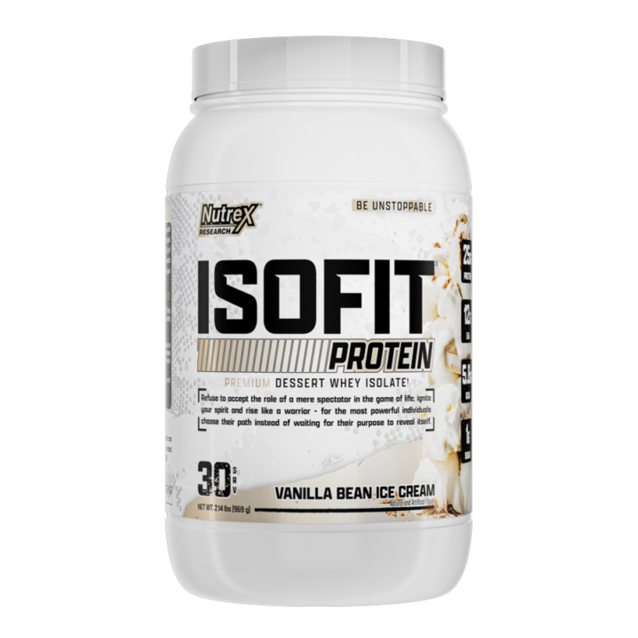 Isoﬁt 30srv Vanilla Bean Ice Cream, фото №1