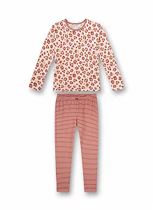 Пижамный комплект Sanetta Для девочек Длинный Розовый - Фото 1