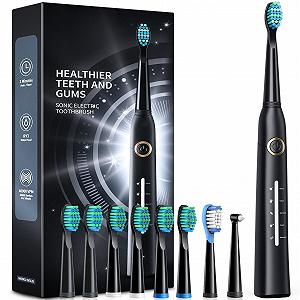 Електрична звукова зубна щітка Demita S1 40000 VPM 5 режимів Чорна - Фото 1