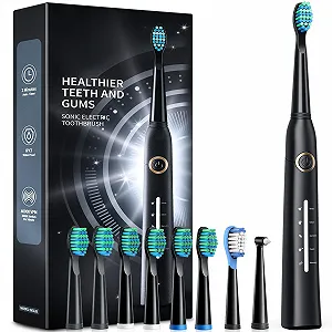 Електрична звукова зубна щітка Demita S1 40000 VPM 5 режимів Чорна - Фото 1