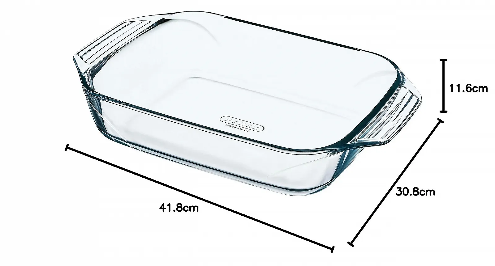 Набор форм для запекания Pyrex Irresistible 8023510 Прямоугольные Стеклянные Прозрачные 30.8 x 11.6 мм x 41.8 см 3 шт., фото №9