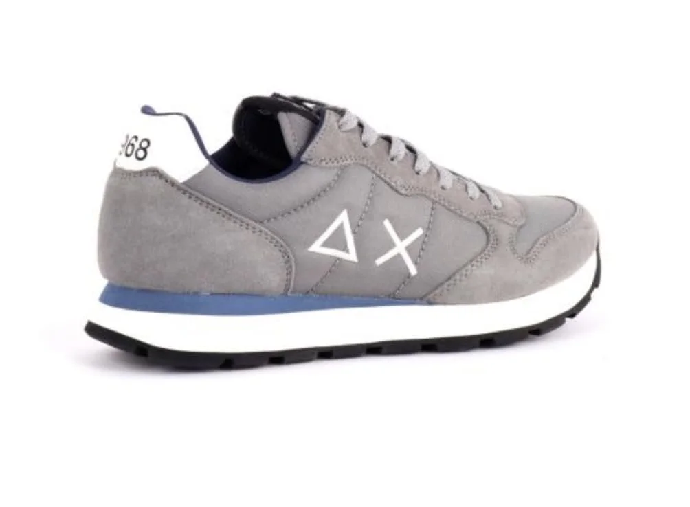 Кроссовки SUN68 Tom Running Однотонный Нейлон Замша/Нейлон Grigio Medio U24SU02 Z43101, фото №4