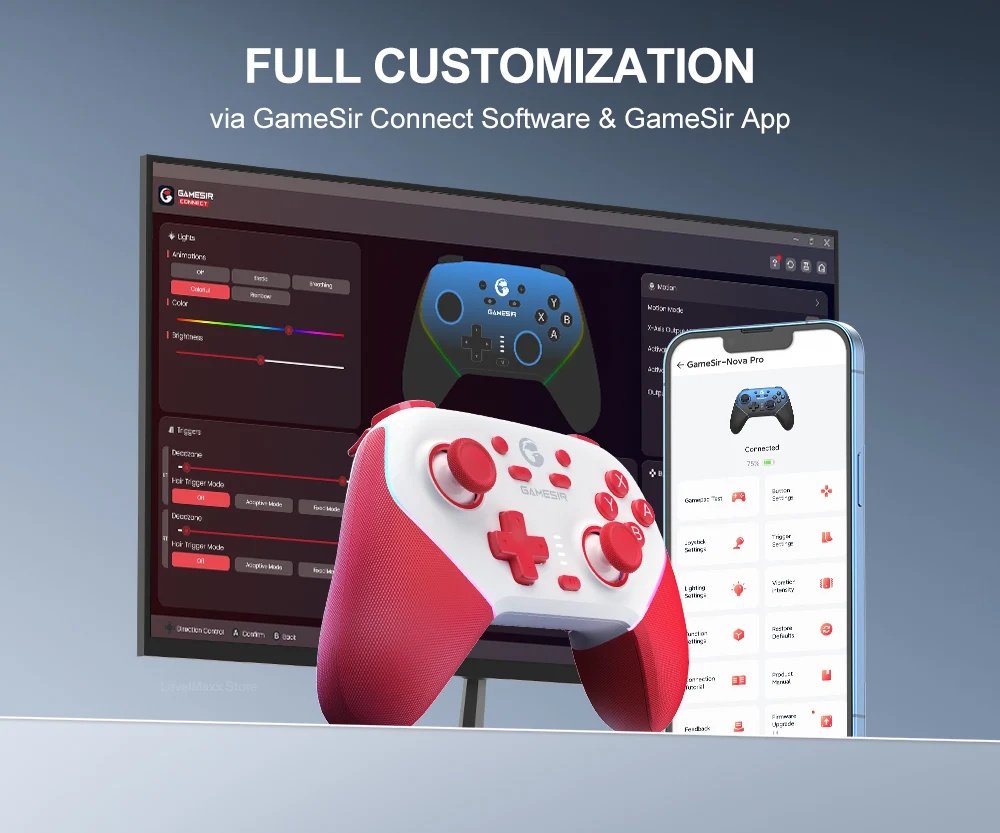 Геймпад GameSir Super Nova Whipped Red + Док-станція, фото №11