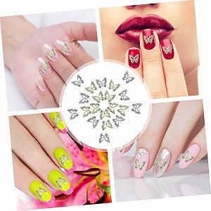 Украшения для ногтей Бабочки со стразами, 20 шт synthetic.ua - Фото 1