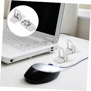 Подставка для ноутбука складная алюминиевый сплав регулируемая по высоте эргономичная портативная для рабочей зоны со скрытой synthetic.ua - Фото 1