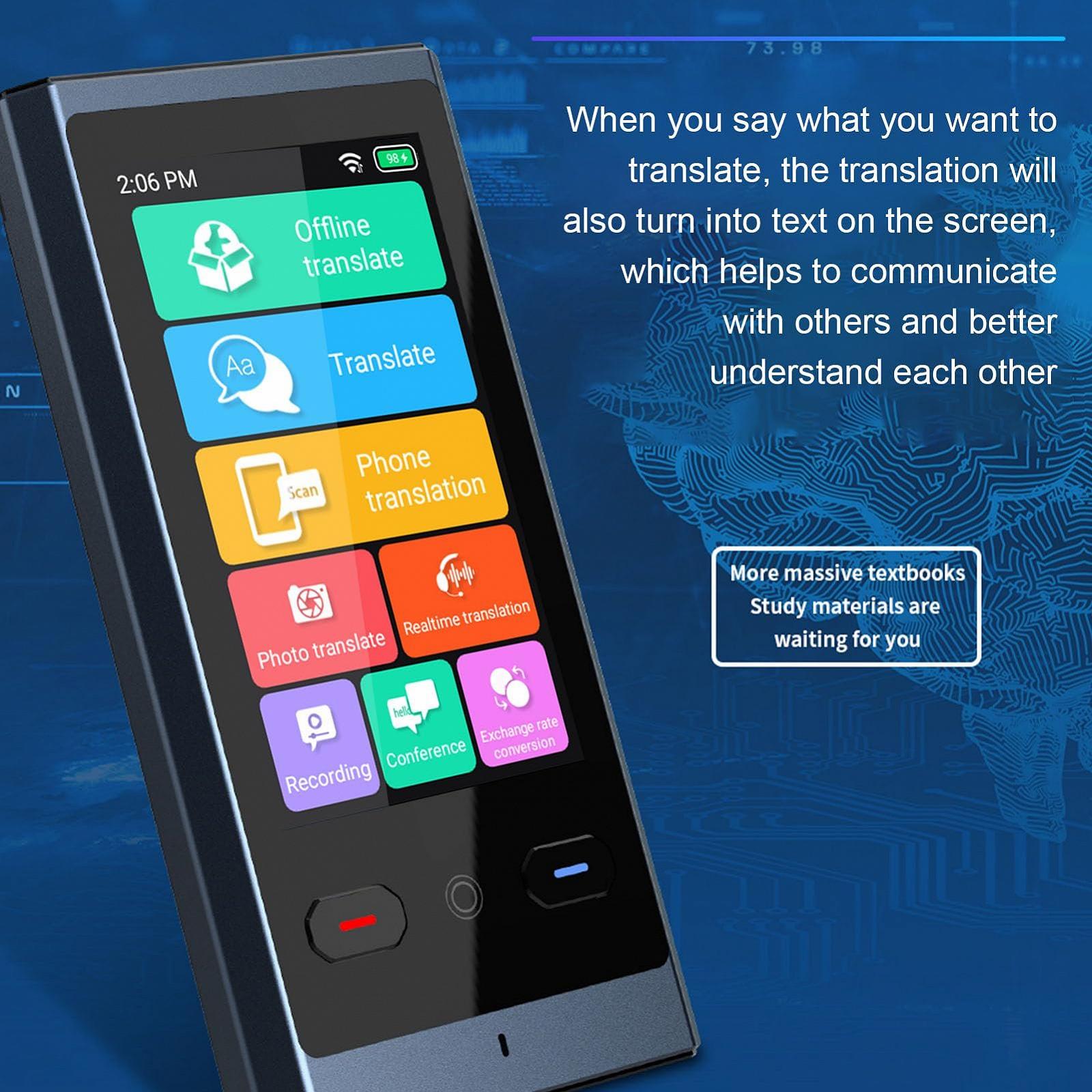 Интеллектуальный голосовой переводчик Экран 3 дюйма 138 языков онлайн, 15 языков оффлайн, фото №4