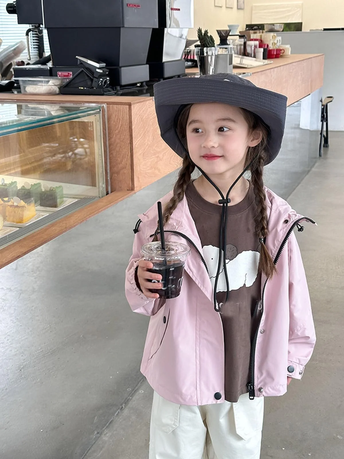 Дитяча вітрозахисна куртка з капюшоном Generisch, водовідштовхувальна, фото №5