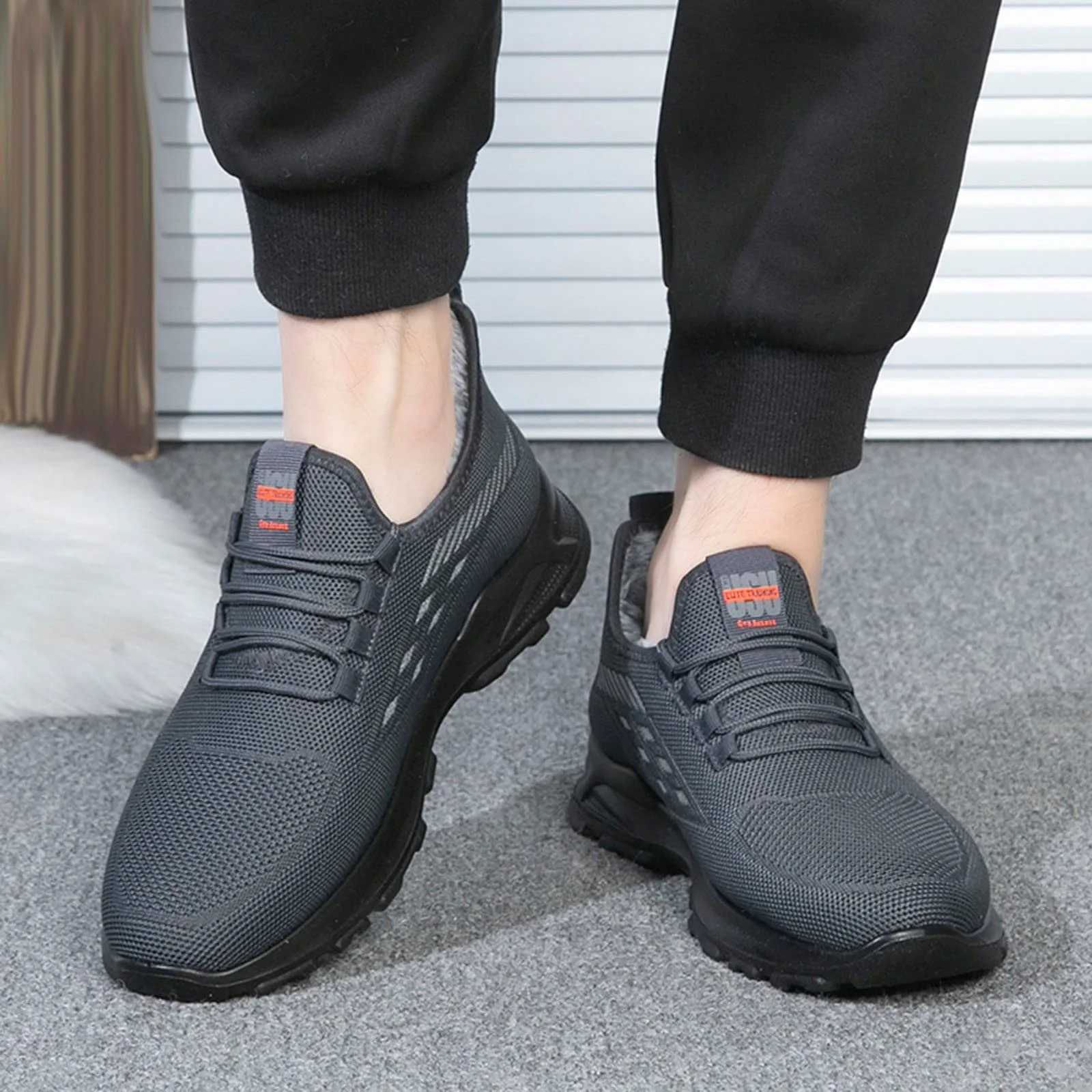 Чоловічі черевики MMOOVV Sport Бавовна Осінь-Зима Комфорт Теплий Плоский дизайн, фото №3