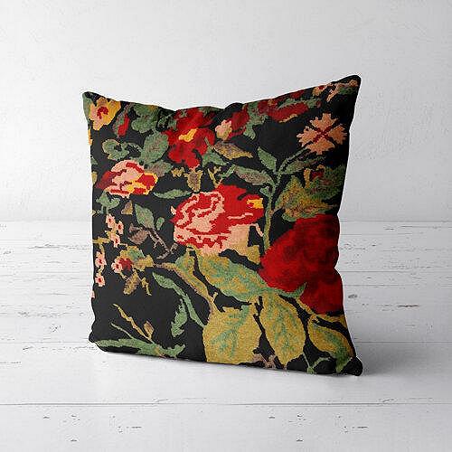 Подушка декоративная Soft Цветочная вышивка 45х45 см 45PST_ERA008, фото №2