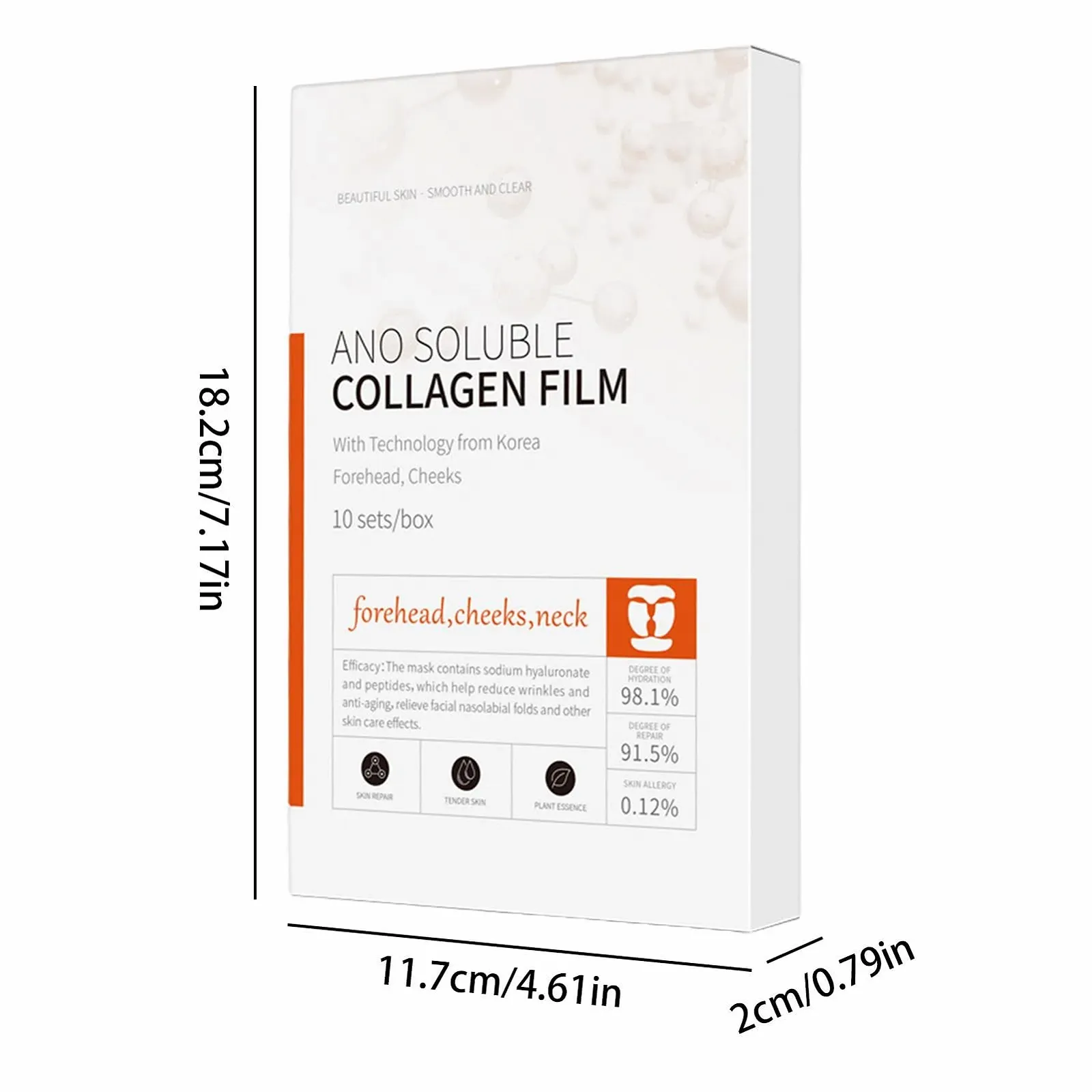 Плівка для обличчя Зволожуюча та зміцнююча маска для обличчя, фото №5 Плівка для обличчя Зволожуюча та зміцнююча маска для обличчя, фото №5