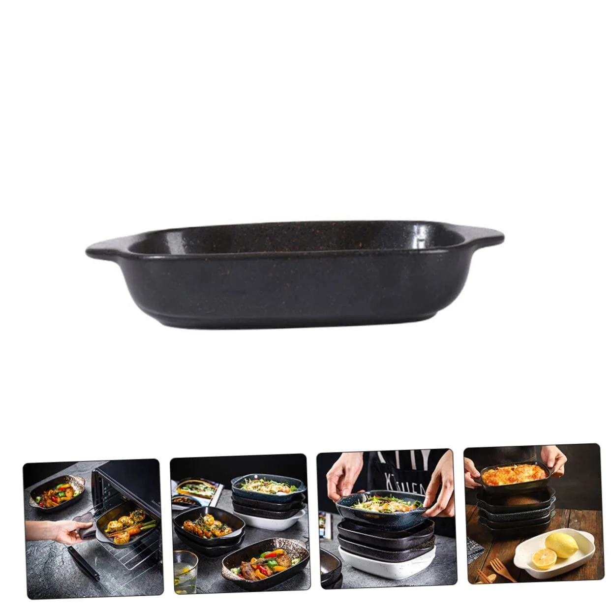 Форма для запекания Japanese керамическая с двумя ручками 0,5 л, фото №2