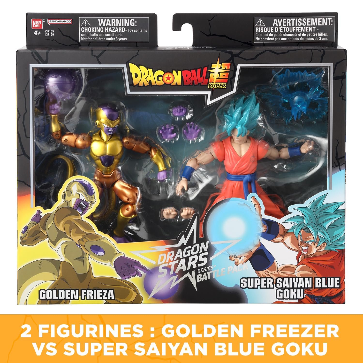 Фігурка Bandai Dragon Ball Super Golden Freezer проти Super Saiyan Blue Goku 17 см, фото №3