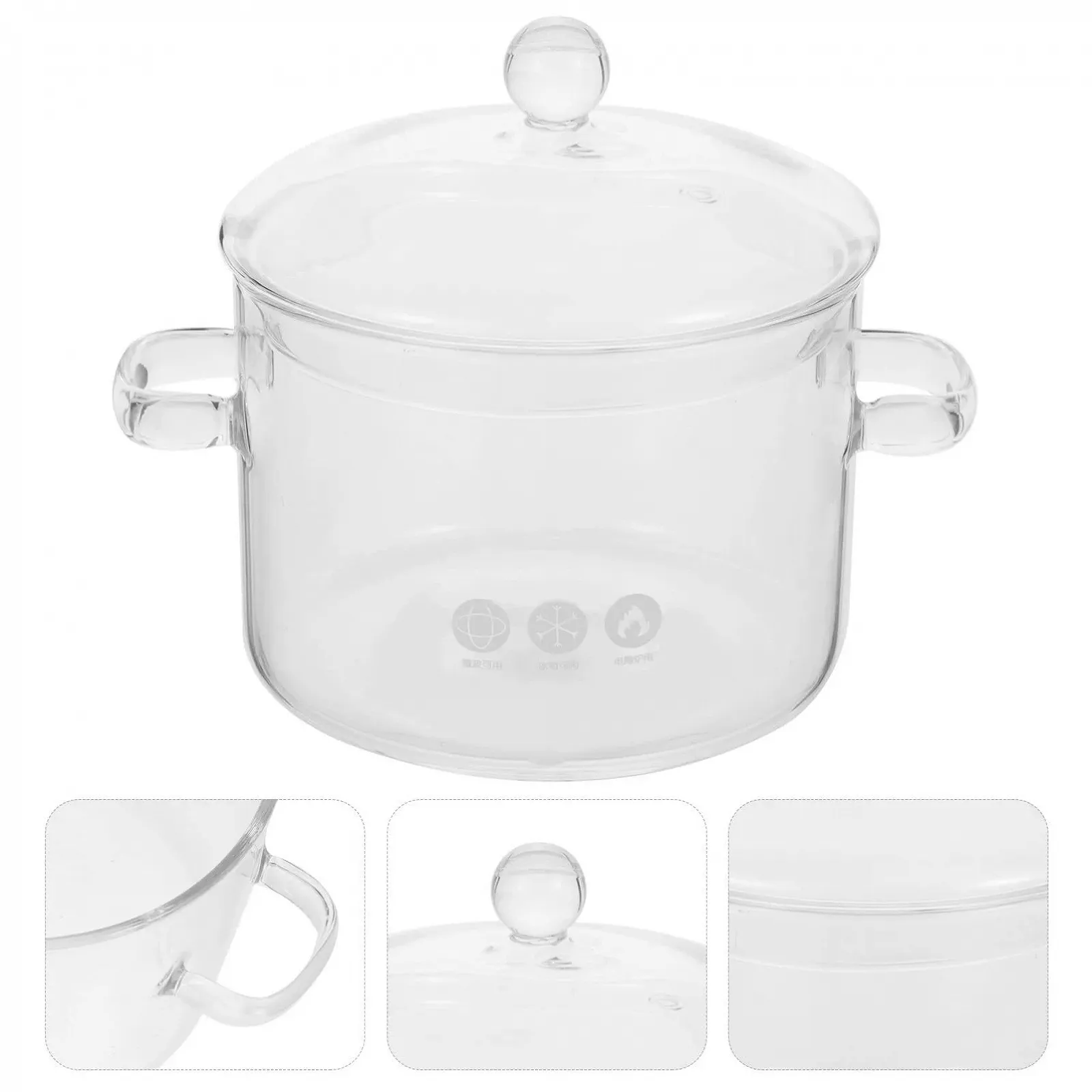 Каструля скляна Luxshiny з кришкою для макаронів, супу, молока, дитячого харчування 1900 л, фото №3 Каструля скляна Luxshiny з кришкою для макаронів, супу, молока, дитячого харчування 1900 л, фото №3