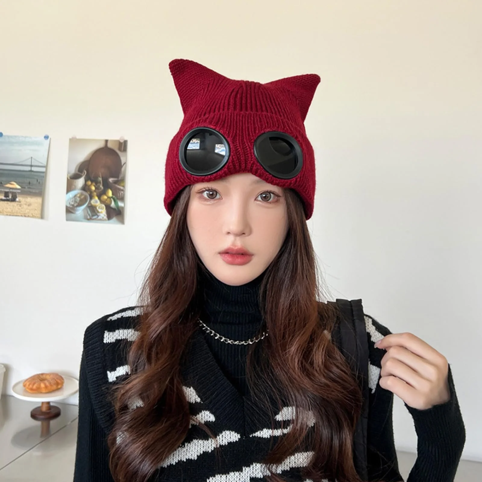 В'язана шапка MHADBKH для активного відпочинку, захищає від вітру, фото №3 В'язана шапка MHADBKH для активного відпочинку, захищає від вітру, фото №3