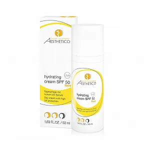 Купити Зволожувальний денний крем AESTHETICO Hydrating Cream SPF 50 для чутливої та сухої шкіри 50 мл - Фото 1 Зволожувальний денний крем AESTHETICO Hydrating Cream SPF 50 для чутливої та сухої шкіри 50 мл - Фото 1