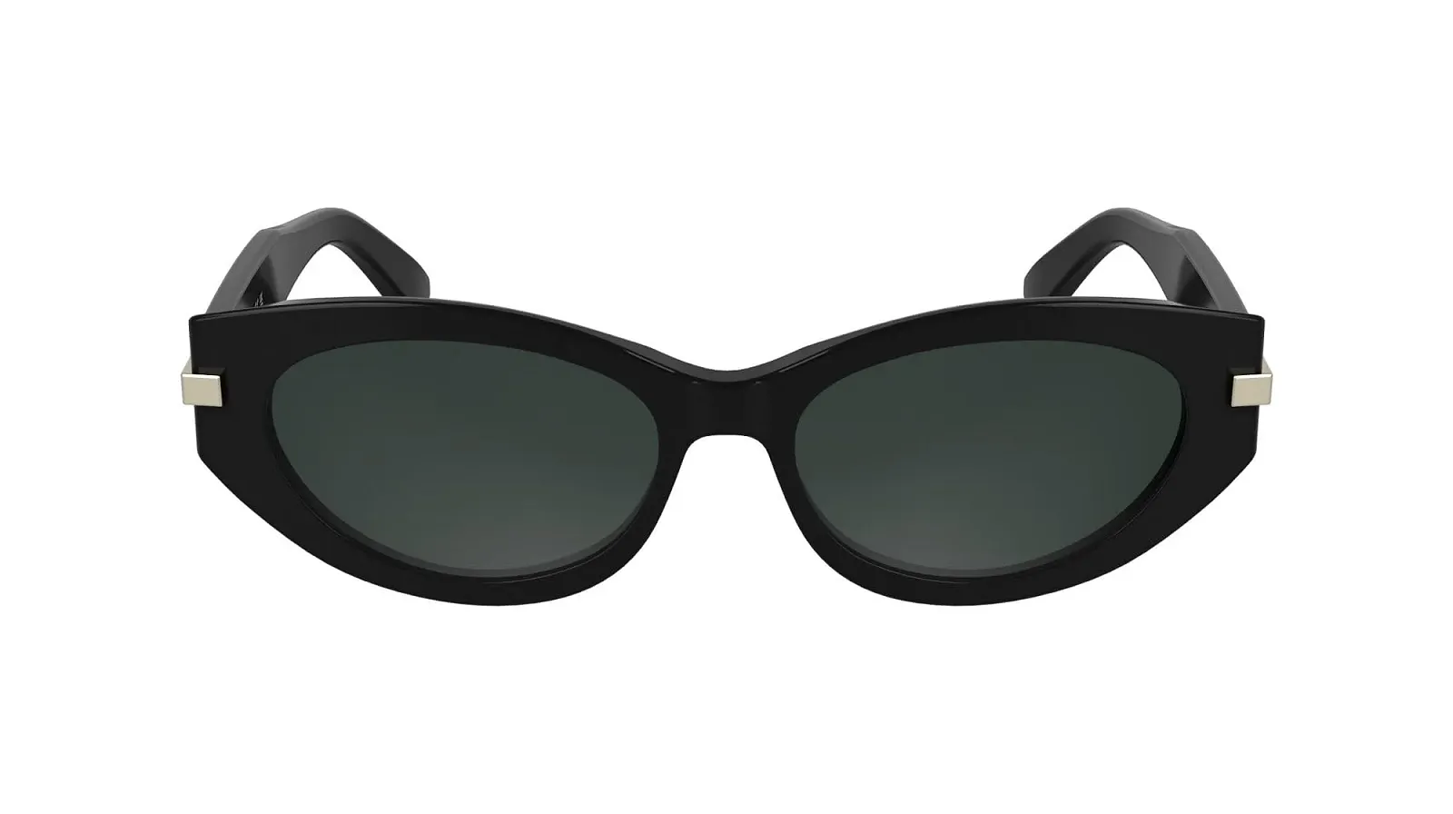 Жіночі сонцезахисні окуляри Calvin Klein CK25502S Чорний, з суцільними сірими лінзами, чорний, фото №1