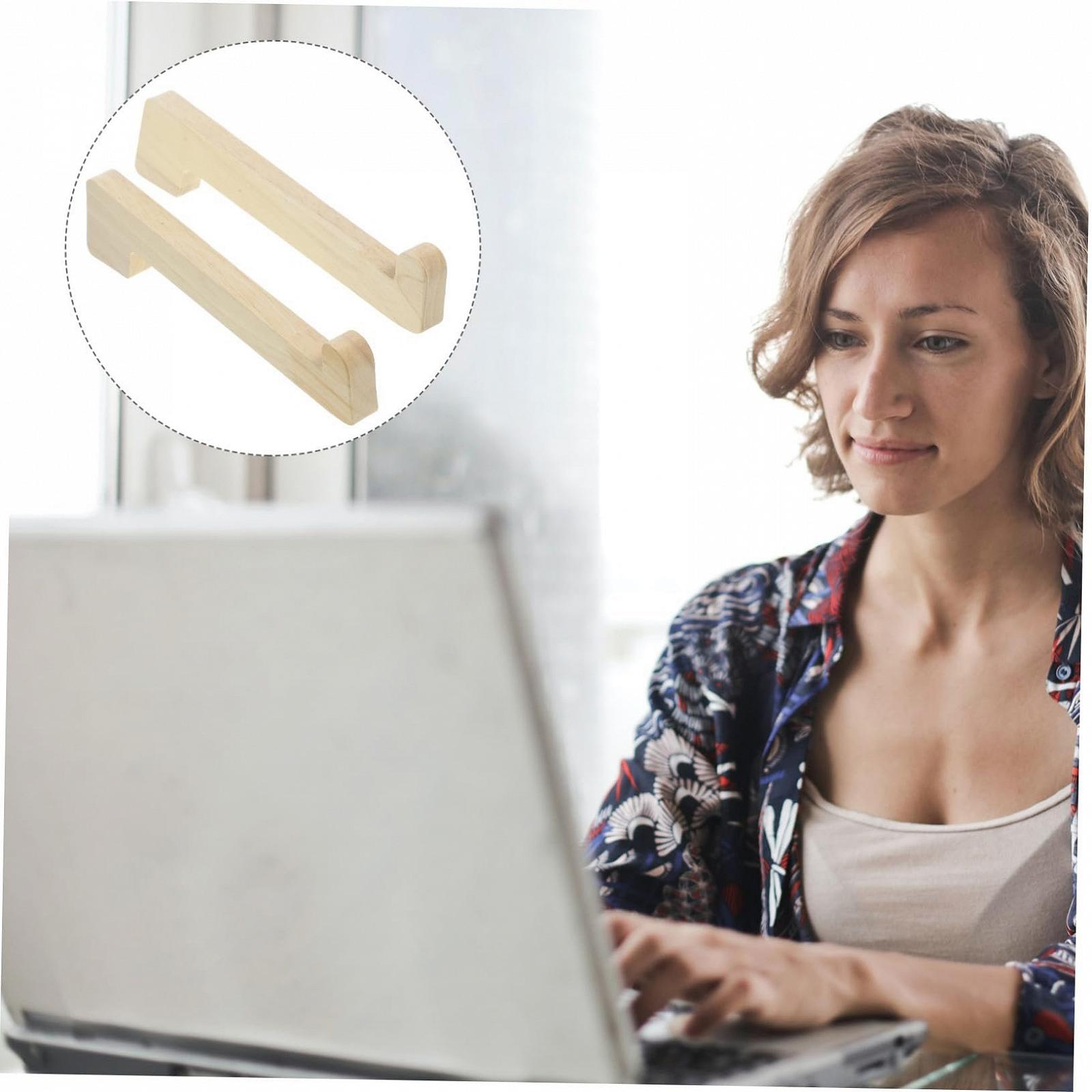 Подставка для ноутбука деревянная Tofficu, набор 2 шт, фото №3