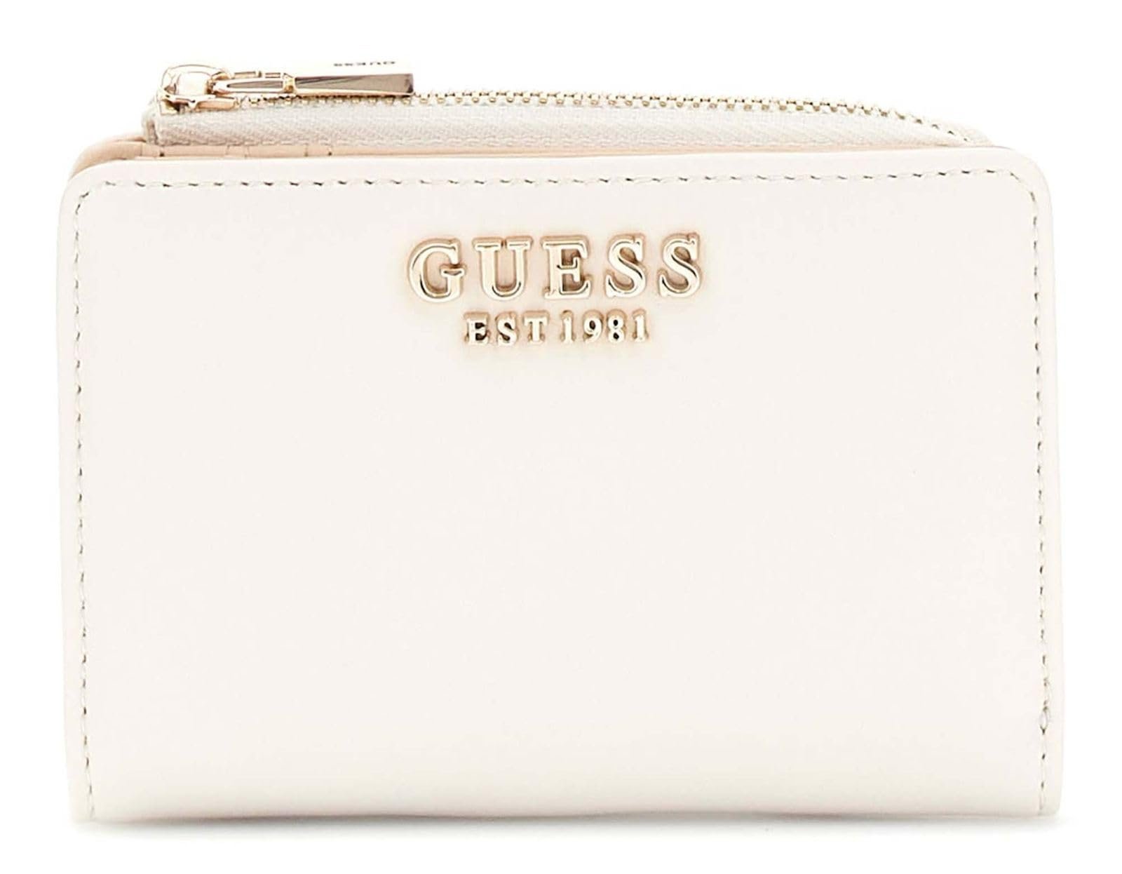 Гаманець GUESS Talent SLG Zip Around Card Case Cream White, фото №1