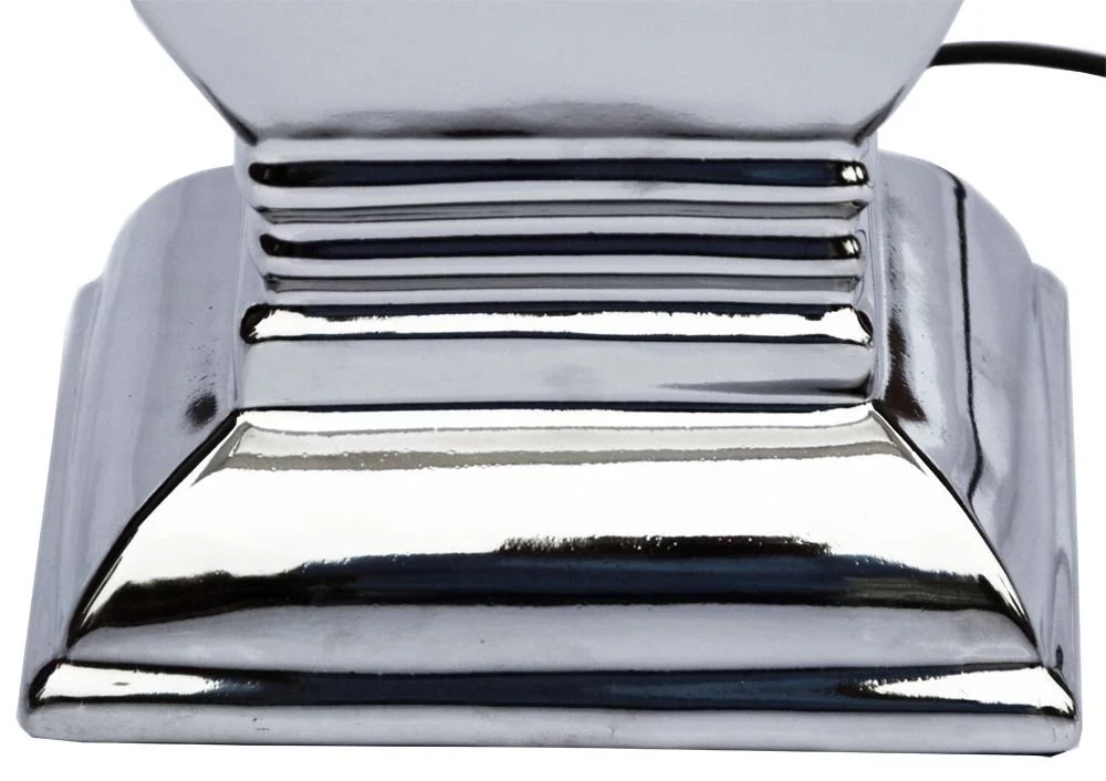 Настільна лампа DRULINE керамічна срібляста 1 x E27 36 x 53 x 22 см, фото №3