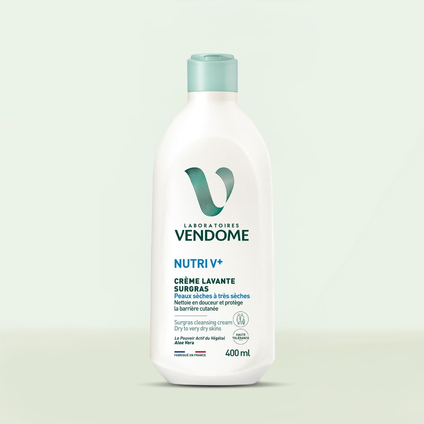 Гель Laboratoires Vendôme Nutri V+ Живильний та захисний з алое вера для сухої та дуже сухої шкіри 400 мл, фото №2