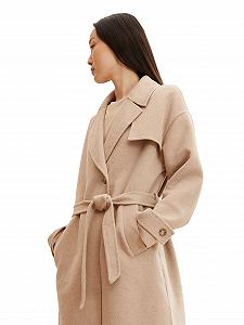 Пальто TOM TAILOR Жіноче з поясом ціна на synthetic.ua - Фото 1 Пальто TOM TAILOR Жіноче з поясом synthetic.ua - Фото 1