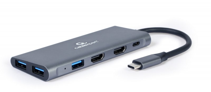 Адаптер Cablexpert A-CM-COMBO3-01, USB Type-C 3-в-1, фото №1 Адаптер Cablexpert A-CM-COMBO3-01, USB Type-C 3-в-1, фото №1
