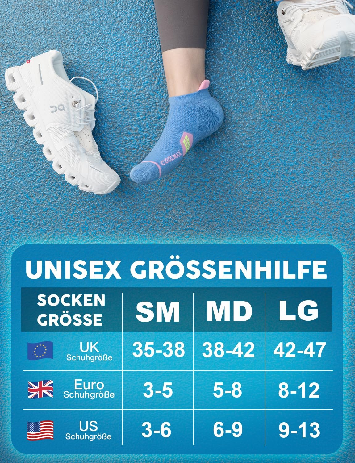 Компрессионные носки Coolmax Bamboo для женщин, влагоотводящие, с подкладкой, защита от волдырей, спортивные, до щиколотки, фото №6 Компрессионные носки Coolmax Bamboo для женщин, влагоотводящие, с подкладкой, защита от волдырей, спортивные, до щиколотки, фото №6