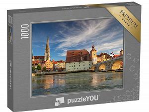 Пазл puzzleYOU Regensburg Панорамный вид на Регенсбург, Германия 1000 деталей - Фото 1