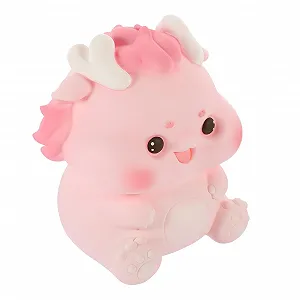 Копилка VICASKY Дракон Средняя Виниловая Розовая - Фото 1