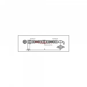 Тормозной шланг METZGER 4114780 MAZDA передний мост слева, справа - Фото 1