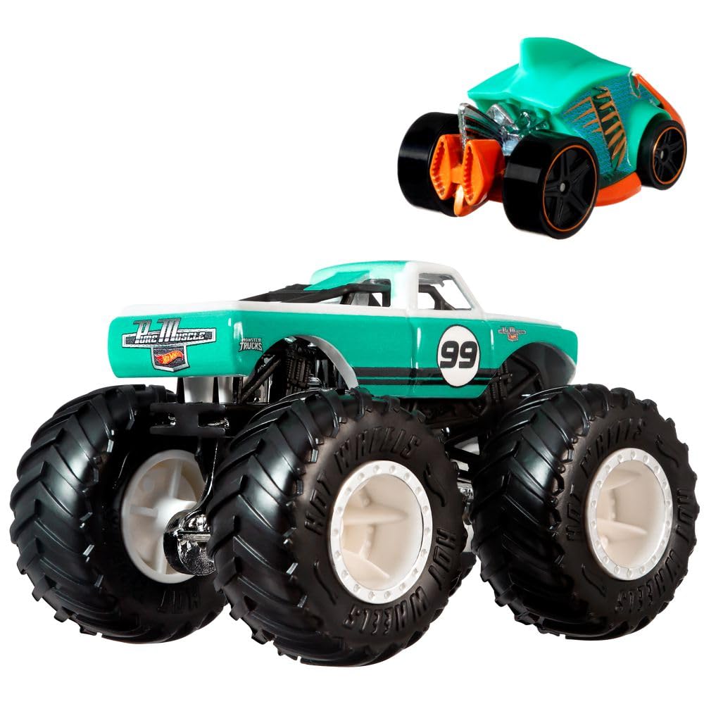 Іграшковий автомобіль Hot Wheels Monster Trucks Pure Muscle HKM14 металічний, фото №5 Іграшковий автомобіль Hot Wheels Monster Trucks Pure Muscle HKM14 металічний, фото №5