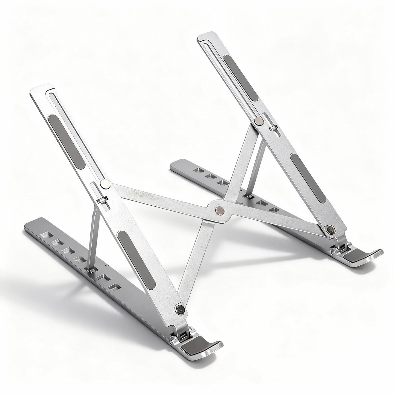 Подставка для ноутбука алюминиевая складная регулируемая для 10-15.6 дюймов, фото №1