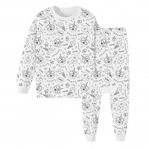 Дитяча піжама Smileshiney з розмальовками для дітей - Фото 1