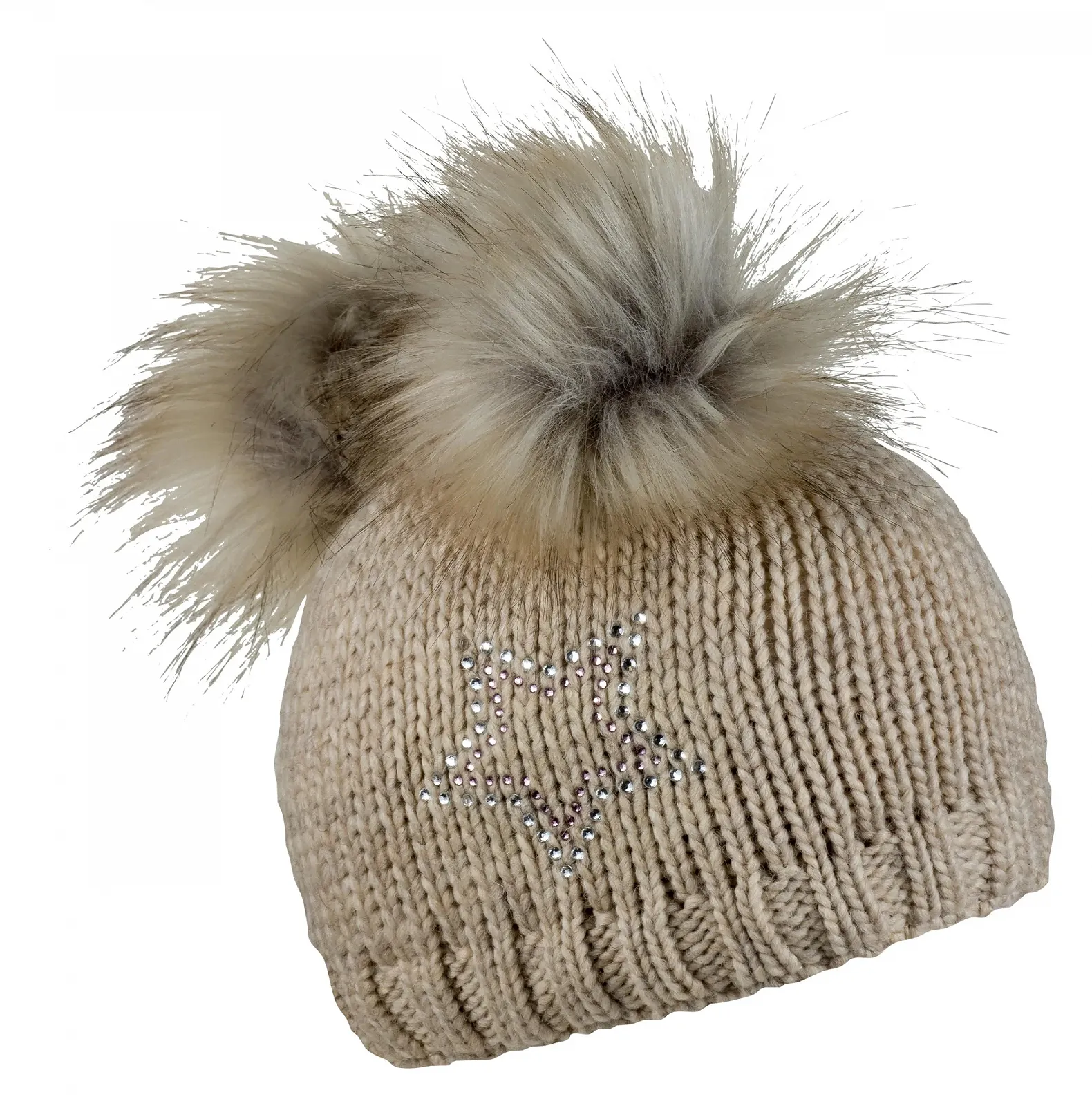 Шапка Детская SABBOT С двумя меховыми помпонами, флисовая подкладка, зимняя, вязаная, теплая, фото №1 Шапка Детская SABBOT С двумя меховыми помпонами, флисовая подкладка, зимняя, вязаная, теплая, фото №1