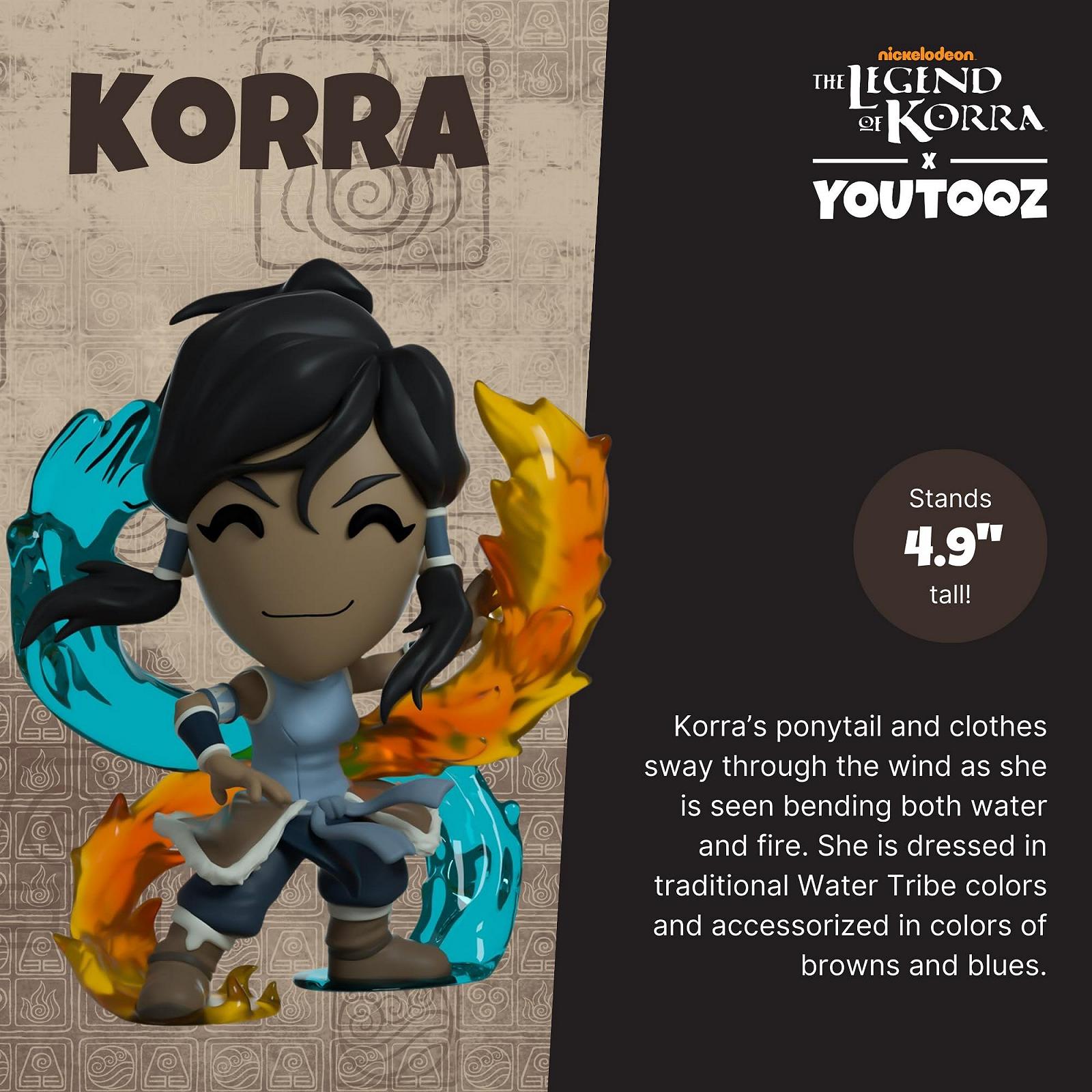 Фигурка Youtooz Legend of Korra, виниловая, 4,9 дюйма, аниме, коллекционная, Аватар: Легенда о Корре, фото №2