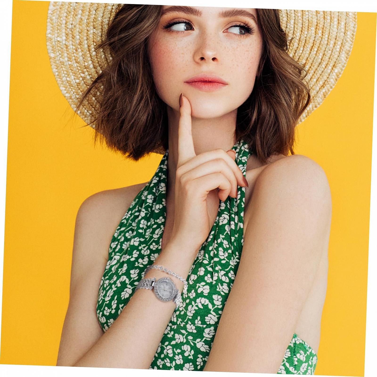 Жіночий Годинник Healvian Кварцовий Іскристий Срібний, фото №6 Жіночий Годинник Healvian Кварцовий Іскристий Срібний, фото №6