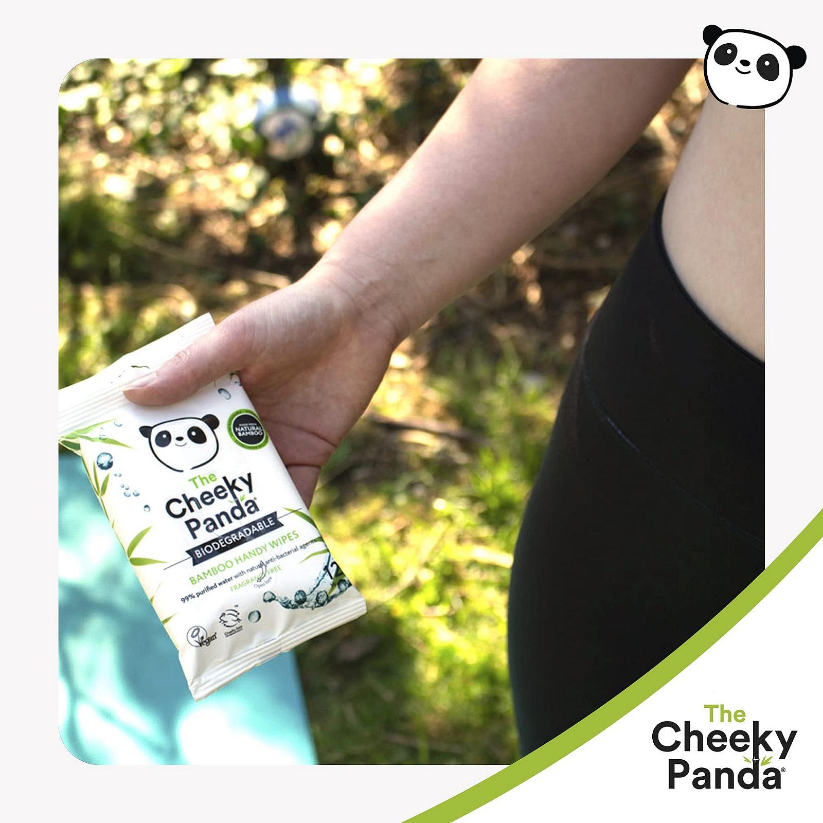 Влажные салфетки The Cheeky Panda Одноразовая упаковка Белые без запаха, фото №3