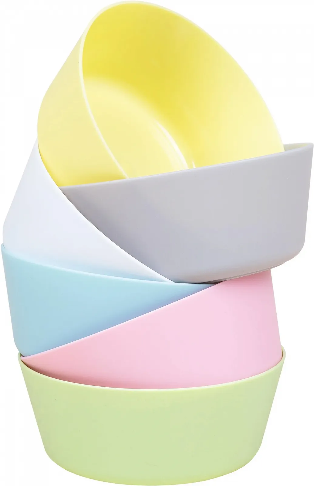 Миска HEKU Набор многоразовых лоханок 6 шт Пастельный 12 см PP Материал разноцветный, фото №2