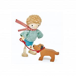 Игрушка Tender Leaf Toys Mr. Goodwood & Собака Деревянный с гибкими ногами Мини-игрушка - Фото 1