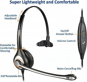 Наушники Wantek 601F с микрофоном 3.5 мм Черные synthetic.ua - Фото 1