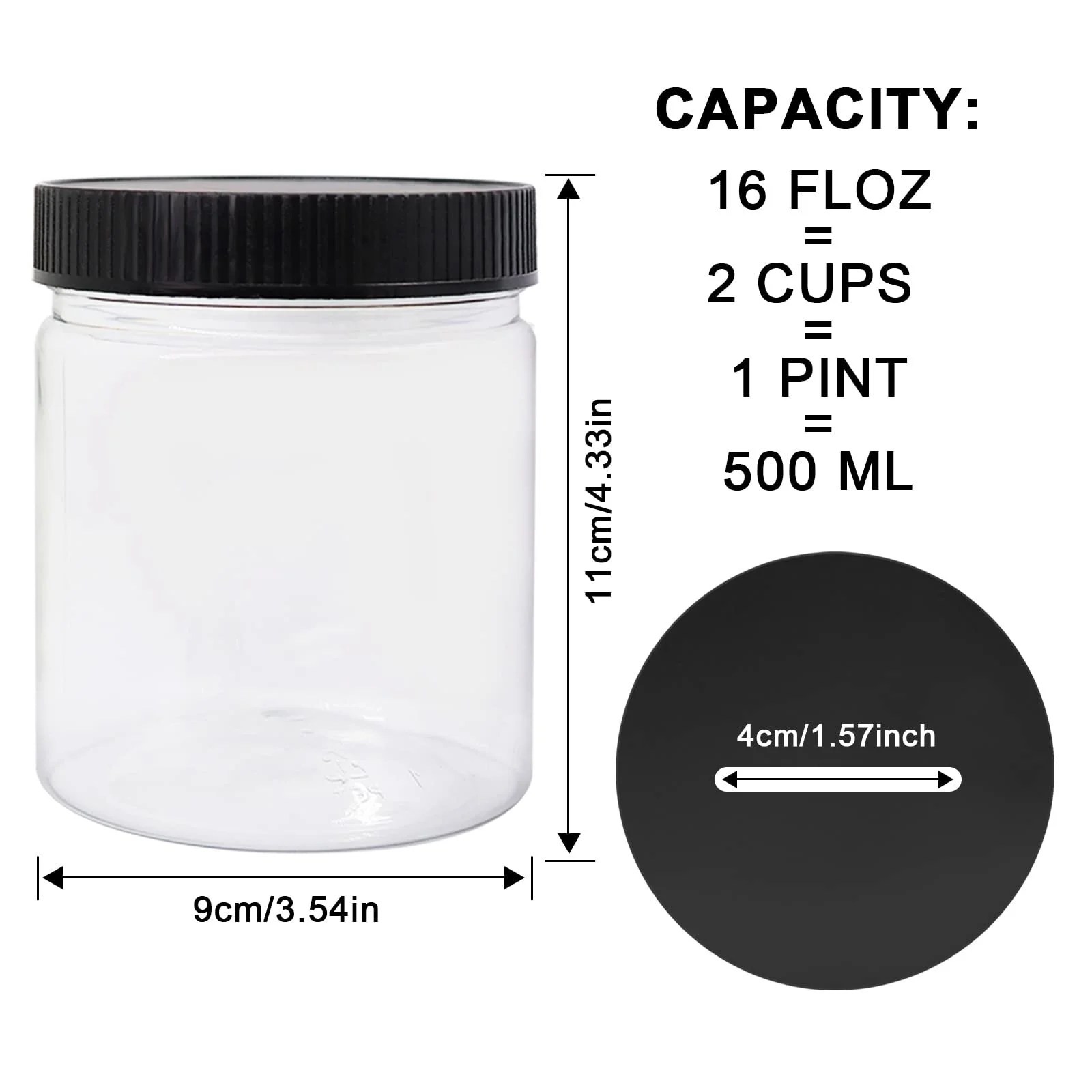 Скарбничка Набір 4 шт Маленька Прозора Пластик, фото №2