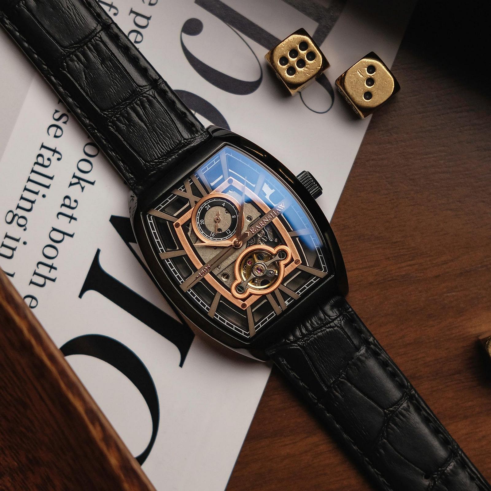 Часы Thomas Earnshaw Holborn Boulton 40 мм с автоматическим механическим механизмом и кожаным ремешком ES-8111, фото №3 Часы Thomas Earnshaw Holborn Boulton 40 мм с автоматическим механическим механизмом и кожаным ремешком ES-8111, фото №3