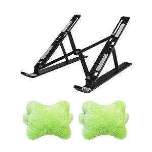 Подставка для ноутбука складная, Подставки под запястья для мыши мягкие 2 шт, Рамка поддержки портативного планшета, Дополнительная настольная подставка, Офисные принадлежности - Фото 1